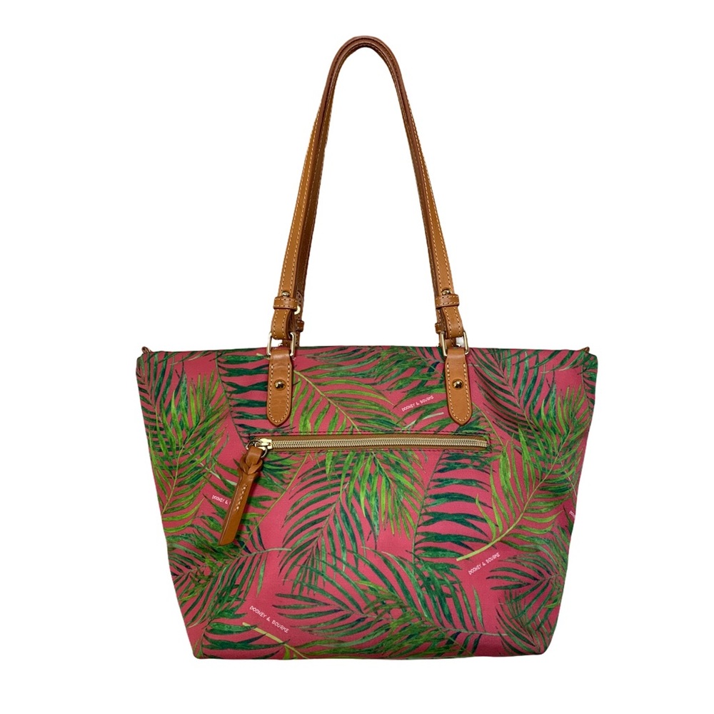 Dooney & Bourke Nylon Pink Siesta Key Devon Tote - Picture 2 of 16